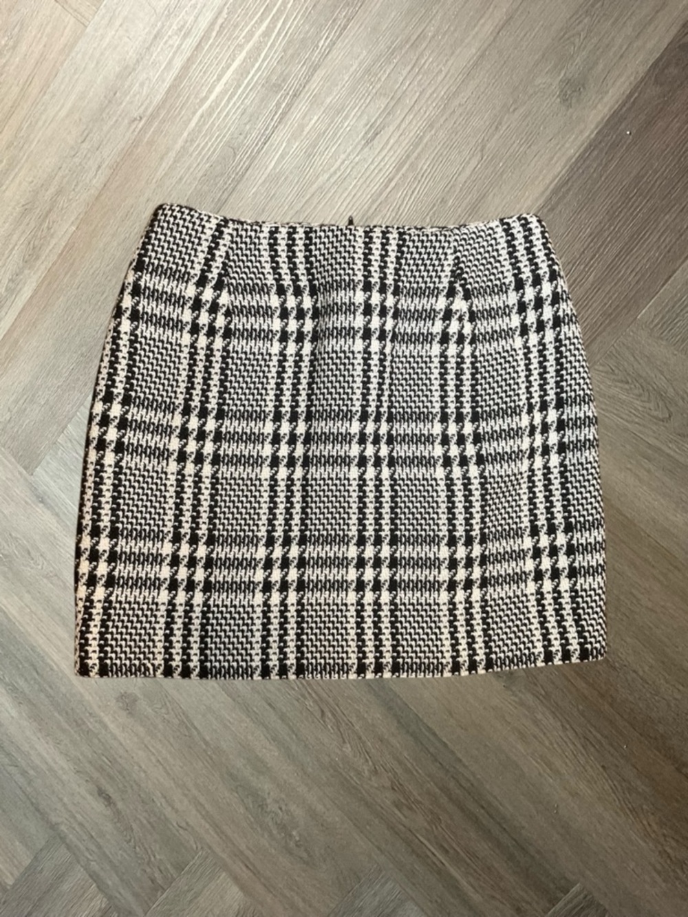 Vintage Express Tweed Mini Skirt Black White 5/6 Petite‎ 90s Clueless Classic